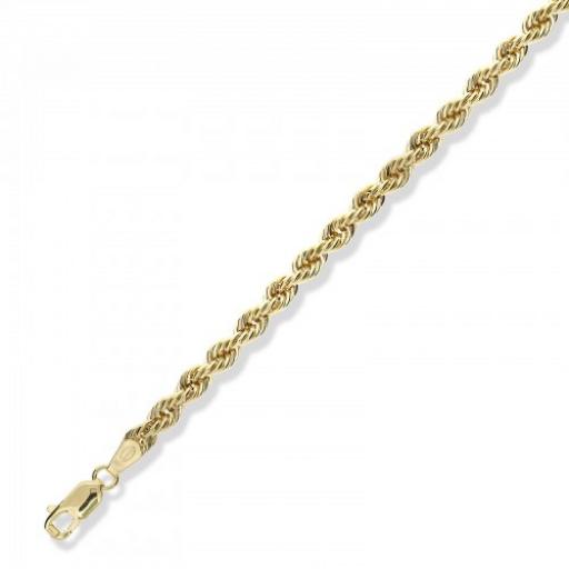9ct Gold Italian Rope Necklace 18" 20"
