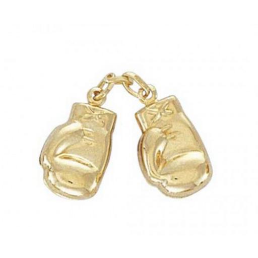 375 9ct Gold Pair Of Boxing Gloves Pendant