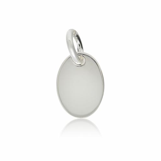 Sterling Silver Mini Oval Shaped Pendant