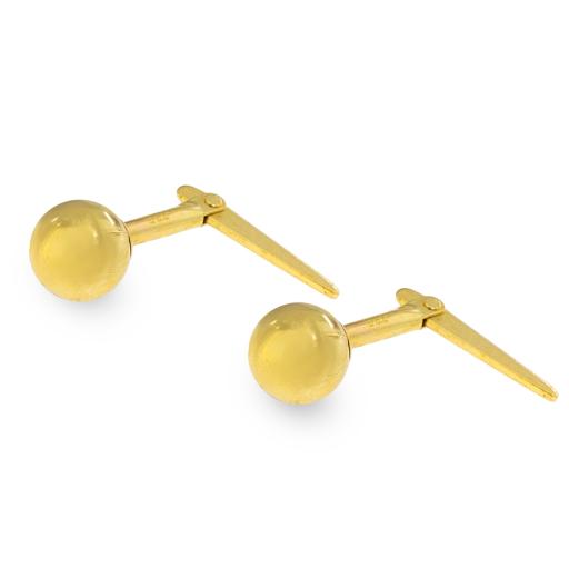 9ct Gold Ball Stud Andralok Earrings 2.5mm 3mm 4mm 5mm 6mm 7mm 8mm (Multilisting)