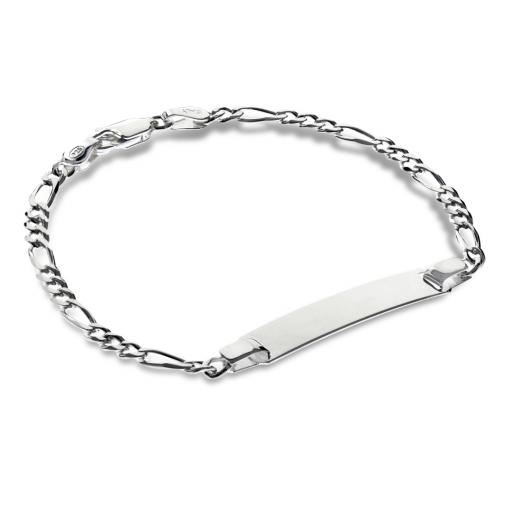 Sterling Silver 6.5" Child's Identity Figaro Bracelet
