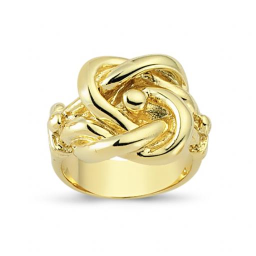 9ct Gold Double Knot Ring Gift Box