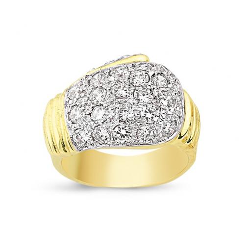 9ct Gold Solid Cubic Zirconia Boxing Glove Ring Gift Box