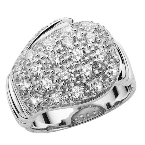 Sterling Silver Gents CZ Boxing Glove Ring