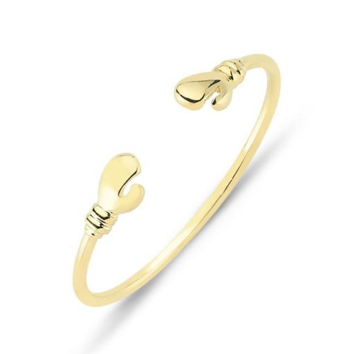 9ct Gold Childs Baby Boxing Glove Torque Bangle