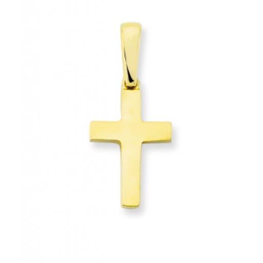 9ct Yellow Gold Square Cross Pendant