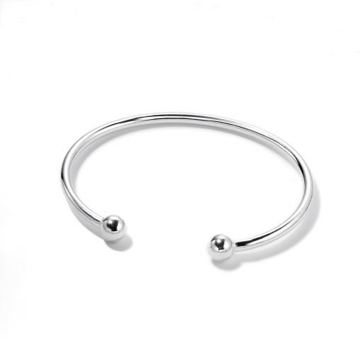 Sterling Silver 55 x 2.5mm Childs Torque Bangles