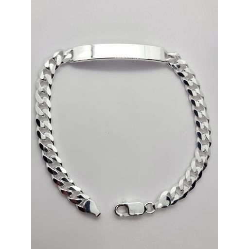 Sterling Silver 8.4" Gents ID Bracelet