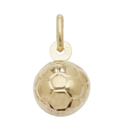 375 9ct Gold Round Football Soccer Ball Pendant