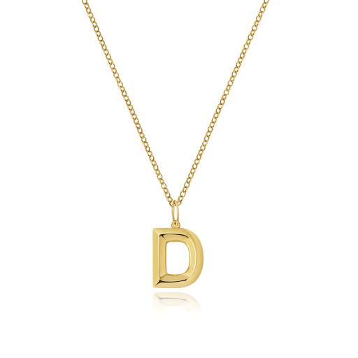 9ct Gold Initial D Pendant