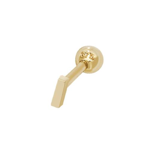 9ct Gold Single Initial I Cartilage Helix Stud