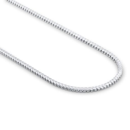 Sterling Silver 3.0mm Franco Chain Square Link